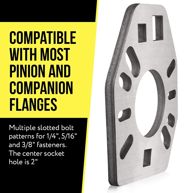 Stainless Steel Pinion Yoke Wrench Tool - Extra Strength Puller for Loosening Pinion Flange and Nuts -Extra 1/2Inch Hole