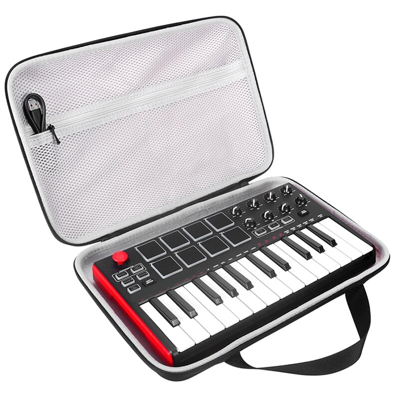 Hard Carrying Case for Akai MPK Mini MKII & MPK Mini Play 25-Key USB MIDI Drum Pad & Keyboard Controller