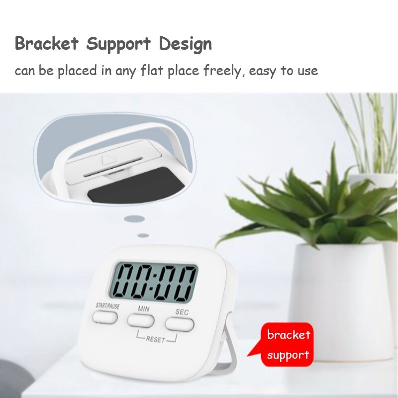 Super Thin LCD Digital Screen Kitchen Timer Durable Minuteur Cuisine Cooking Timer Count Up Countdown Magnet Alarm