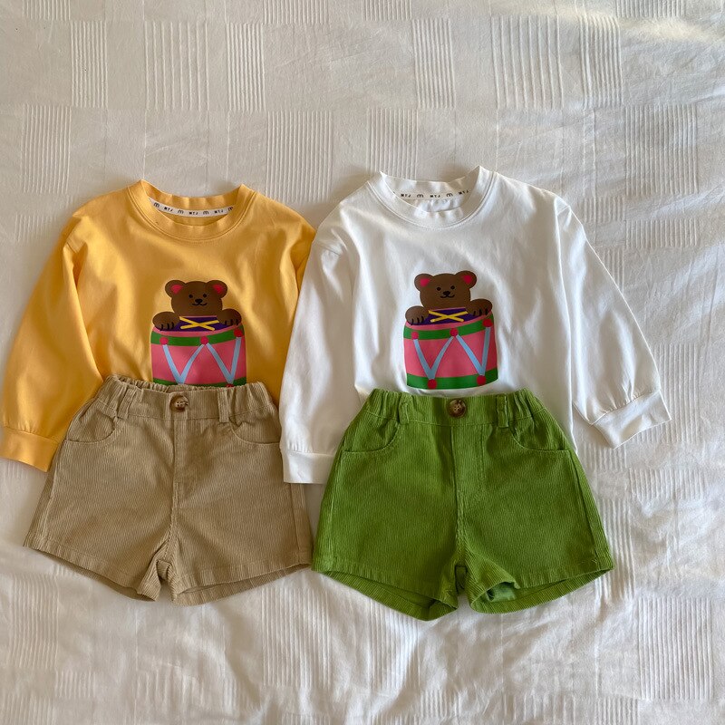 1-7 anni pantaloncini per bambini pantaloncini per bambini pantaloni corti pantaloncini da spiaggia per ragazzi in cotone estivo pantaloncini Casual per ragazze solide nuovi vestiti per bambini