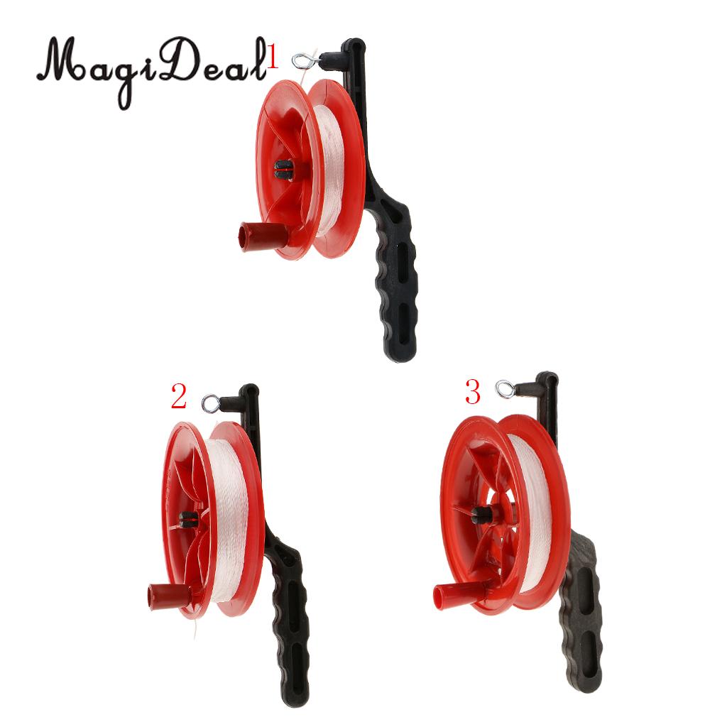 Outdoor Play Red Fire Kite Grip Reel Winder Wiel Handvat Tool W/ Twisted String Voor Kinderen Kids volwassen