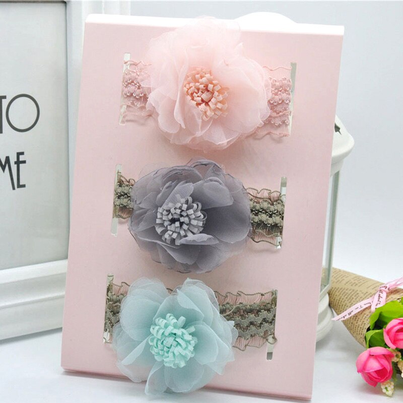 3Pcs/Set Cute Bownot Baby Headband Flower Baby Girl Elastic Hair Bands Crown Headwear Props Baby Girl Accessories: 05