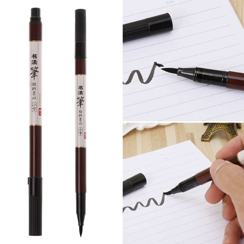 Calligraphy Brush Pen For Chinese Words Learning Painting Stationery Refillable J78A
