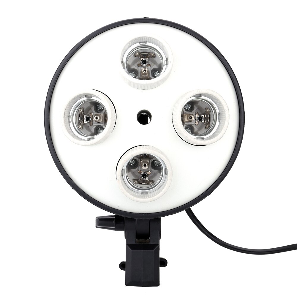 Adaptador de portalámparas 4 en 1, Base E27, para foto, Softbox, Kit de cuatro portalámparas, foto, estudio de fotografía