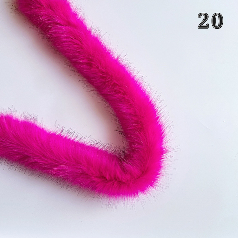 80Cm Faux Vos Bont Lint Tapes Diy Jas Fluffy Bontkraag Sjaal Naaien Materialen Levert Pluche Bont Streep Bont voor Handwerken: 20