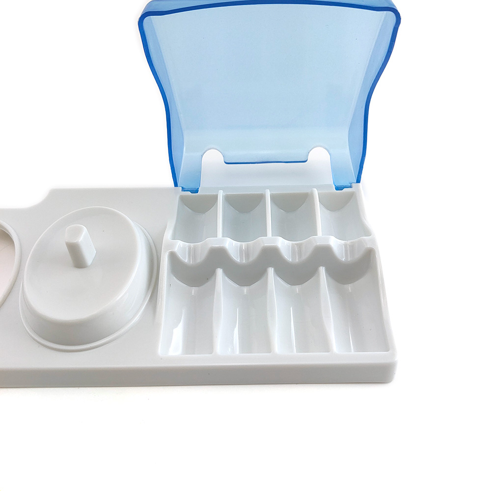 Plastic Electric Toothbrush Holder Tooth Brush Storage Organizer Teeth Brush Head Support White Stand with Charger Hole