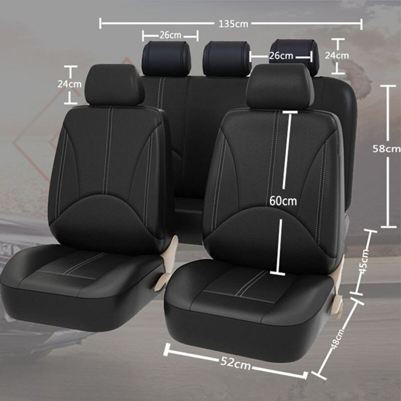 Neue Luxus PU Leder Auto Universal- Auto Sitzbezüge für Automobil Sitz Abdeckungen passen meisten Auto sitze Wasserdichte Auto innenräume
