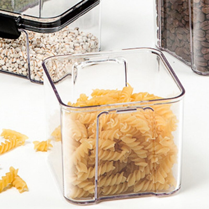 Food Storage Container Set,Airtight Plastic Kitchen Pantry Organization and Storage Clear Food Canister with Durable Lid
