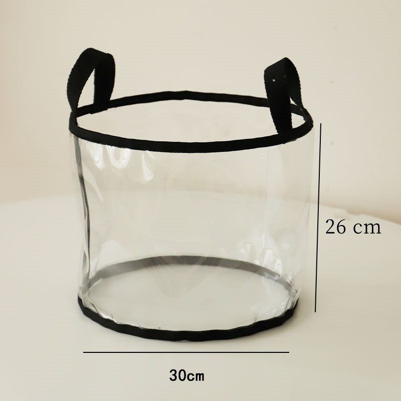 Lagerung Korb kinder Spielzeug Transparent Lagerung Eimer Große Kapazität Haushalt Tragbare Falten Buch Lagerung Box: Blau