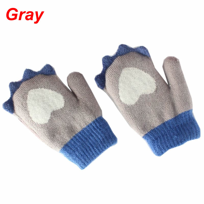 Gants d'hiver pour bébés filles | Gants tricotés pour plein air, pour garçons et filles, gants chauds pour enfants: Gray
