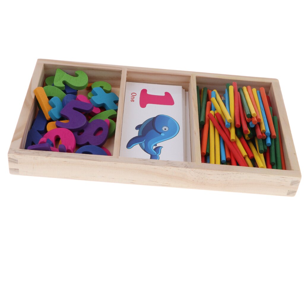 Wooden Number Peg Puzzle for Toddlers, Preschool Math Learning Games, Matching Activities