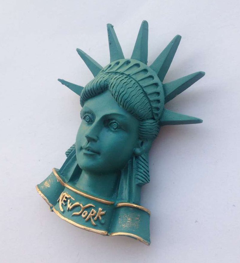 Handmade Painted Statue Of Liberty 3D Fridge Magnet Travel Souvenirs Refrigerator Magnetic Stickers