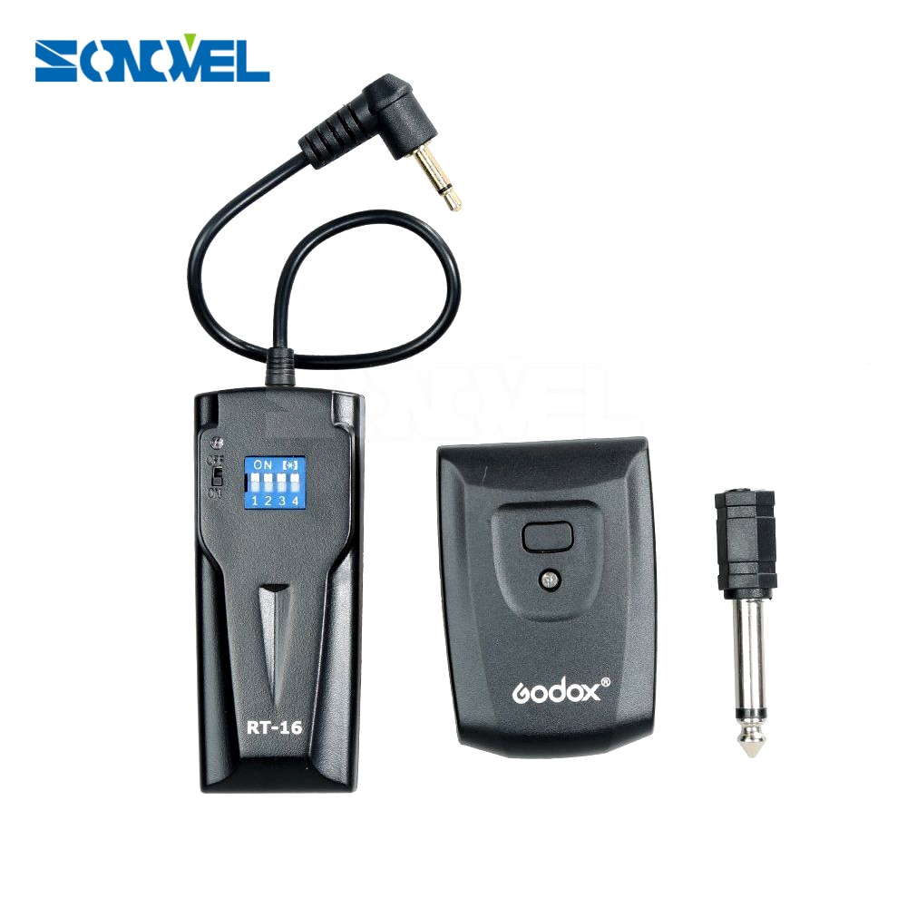 GODOX RT-16 laag stroomverbruik Hoge snelheid synchrone Draadloze Studio Flash Trigger 16 Kanalen voor Canon Nikon DSLR camera
