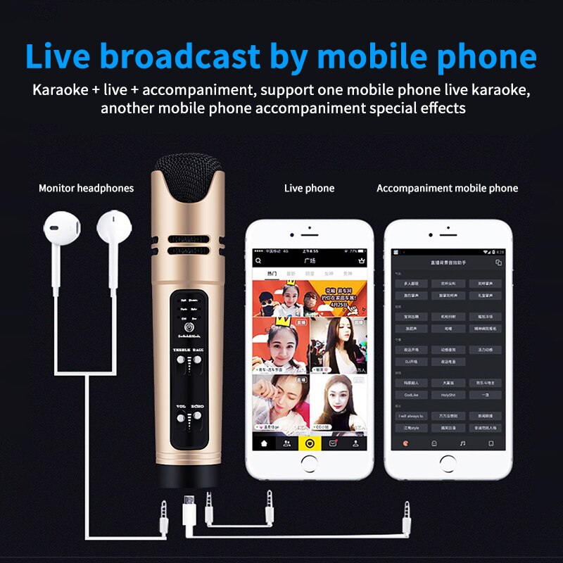 Foldable Radio Studio Aufnahme Kondensator Mikrofon Mit Arm Stand Filter Für Com