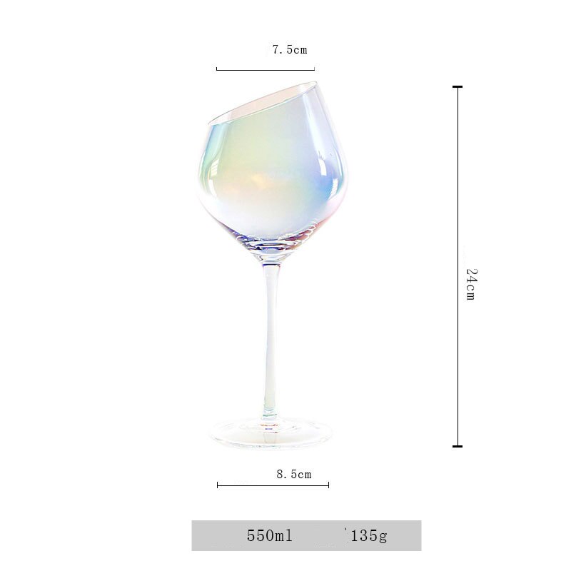 Verre à vin en cristal coloré arc-en-ciel, gobelet moderne, verre à champagne, verre à eau: YM0010