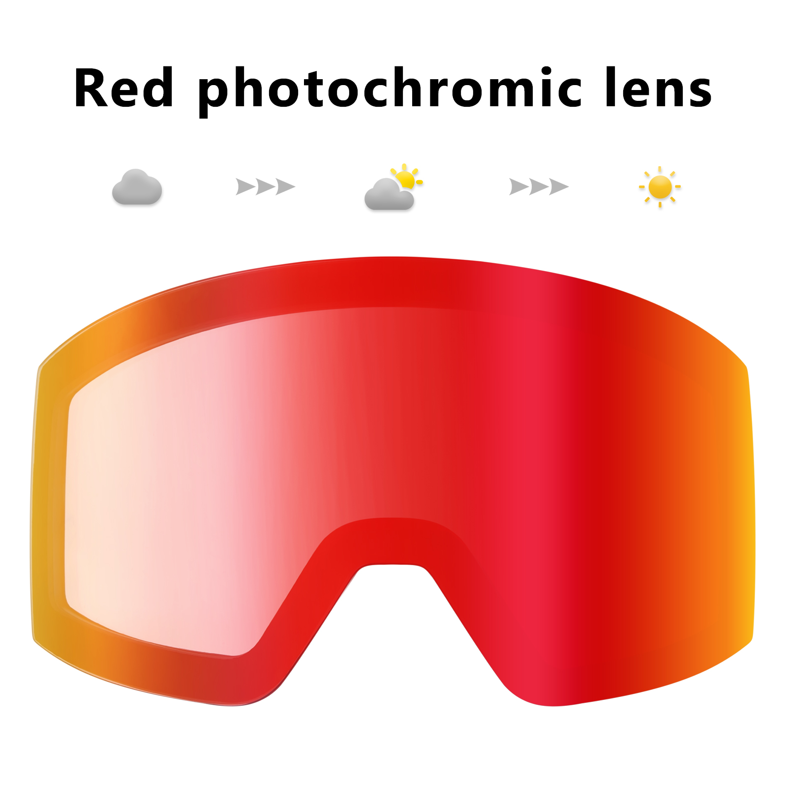 KAPVOE Photochromic Ski Goggles Double Layers Lens Anti-fog UV400 Ski Glasses Winter Sports Skiing Snowboard Men Women Snow