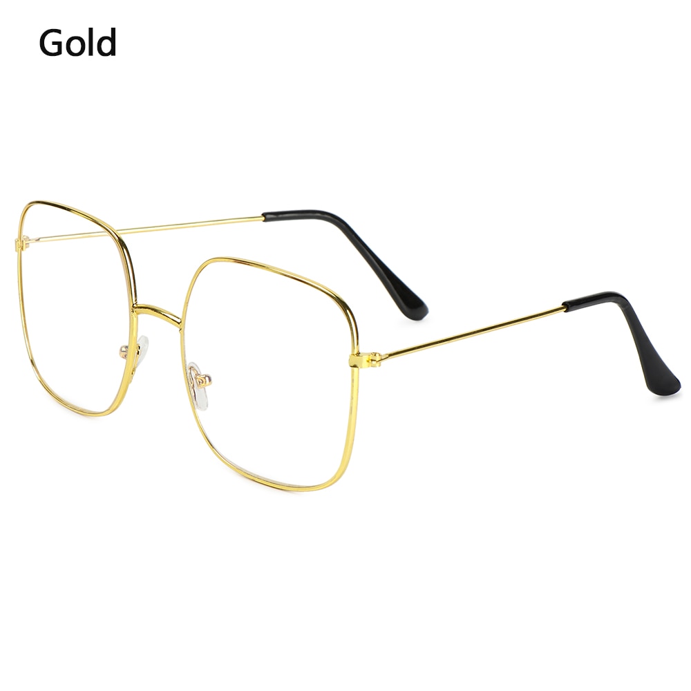 Unisex Anti-blue Light Glasses Computer Goggles Radiation Protection Eyeglasses Gaming Reading Flat Mirror Eyewear: C-gold