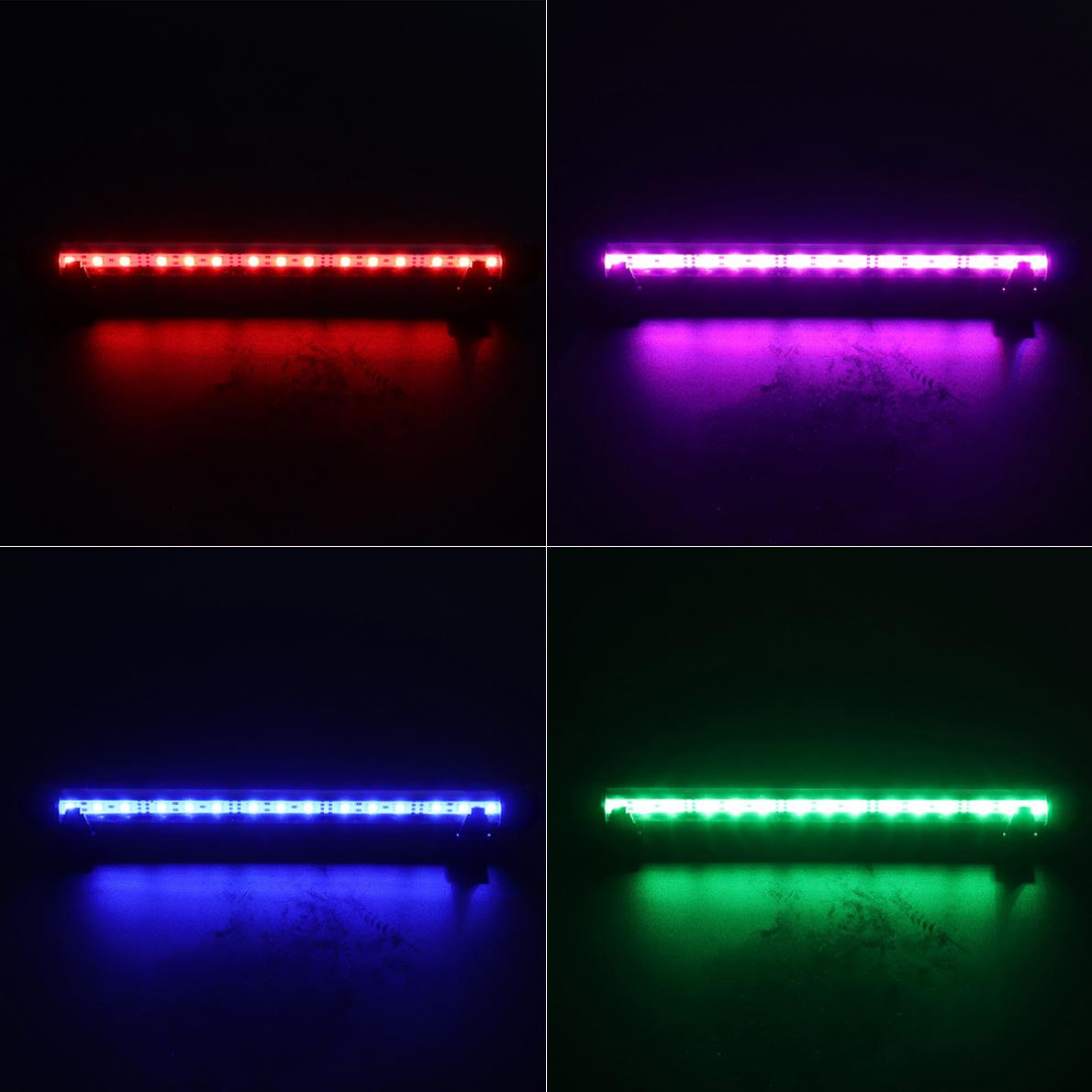 Submersible Light 18-62CM Aquarium Fish Tank LED Light 5050 SMD RGB Submersible Waterproof Strip Light with Remote Control
