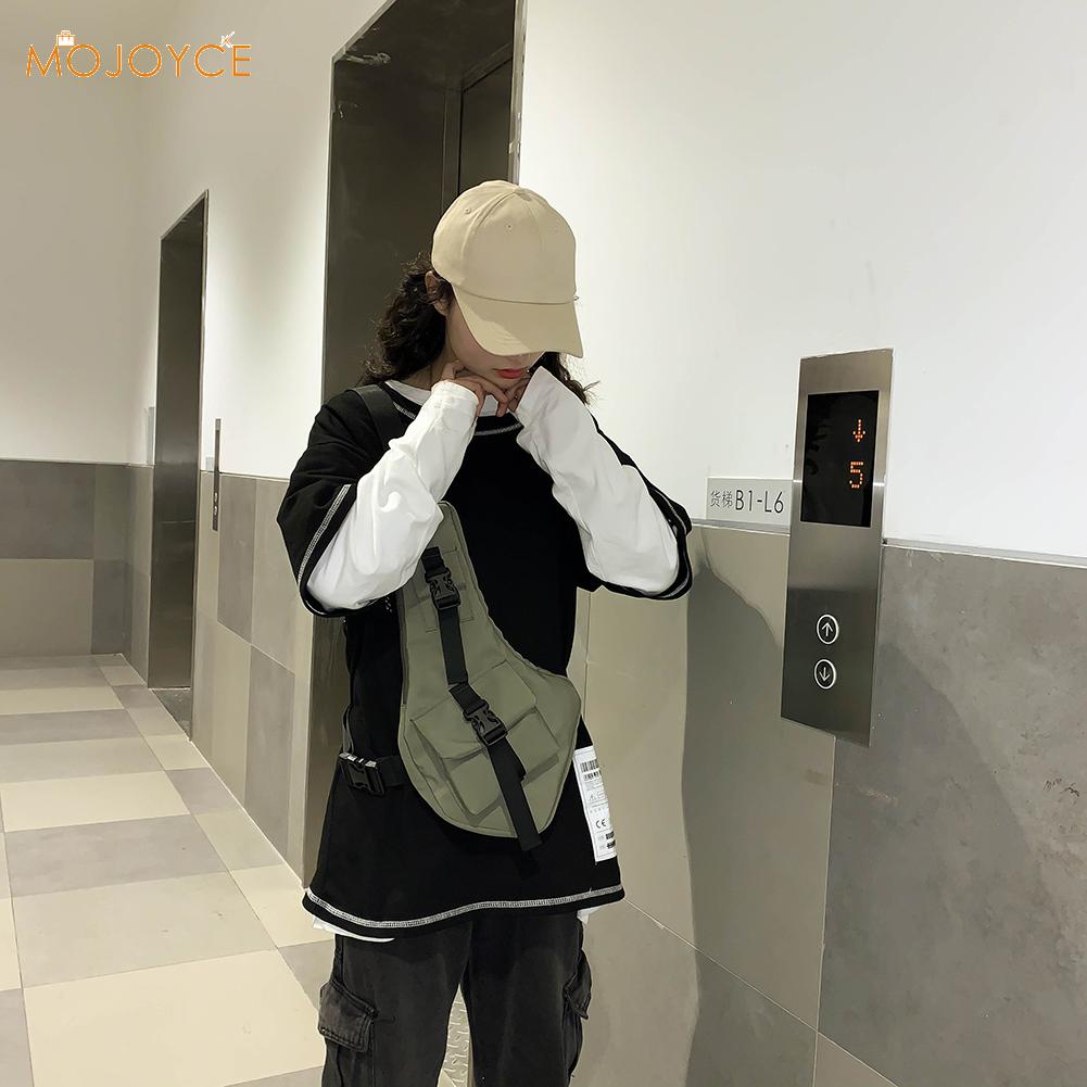 Vest Chest Waist Bag for Women Hip Hop Nylon Streetwear Crossbody Bags Unisex Shoulder Pack