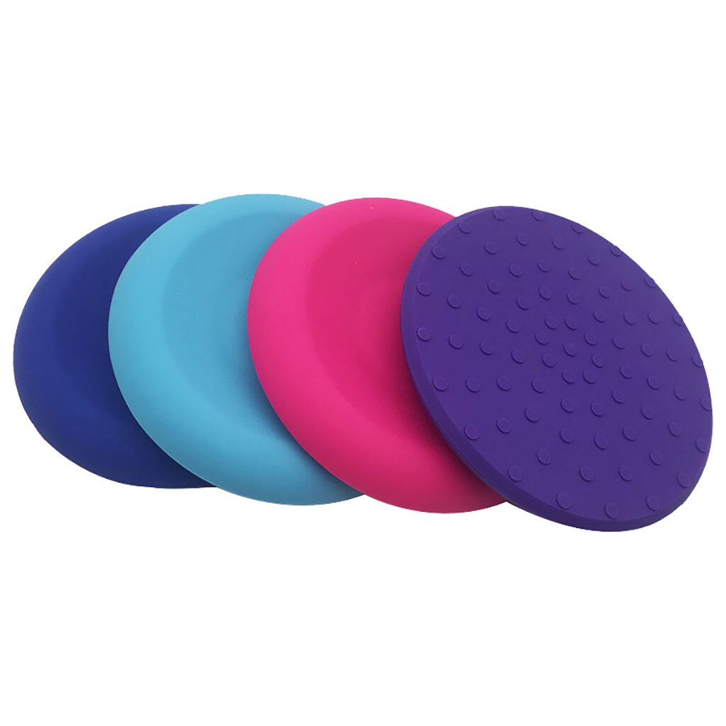 Rodilleras redondas pequeñas de Yoga, esterilla de Yoga de silicona completa para soporte de codo y rodilla, almohadilla protectora de silicona antideslizante para Fitness, deporte, gimnasio