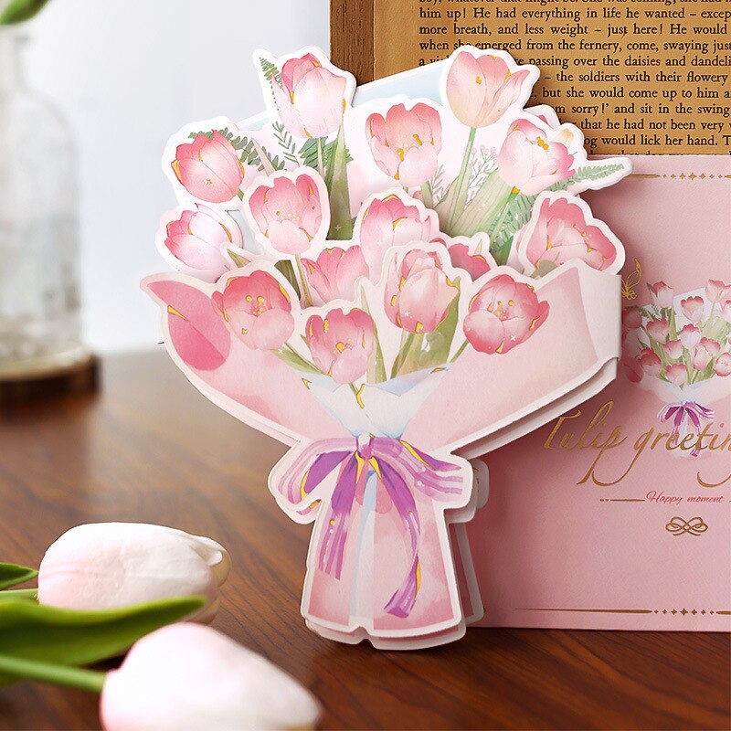Diamond Painting Bloemenkaarten - Set van 8 stuks (Partial