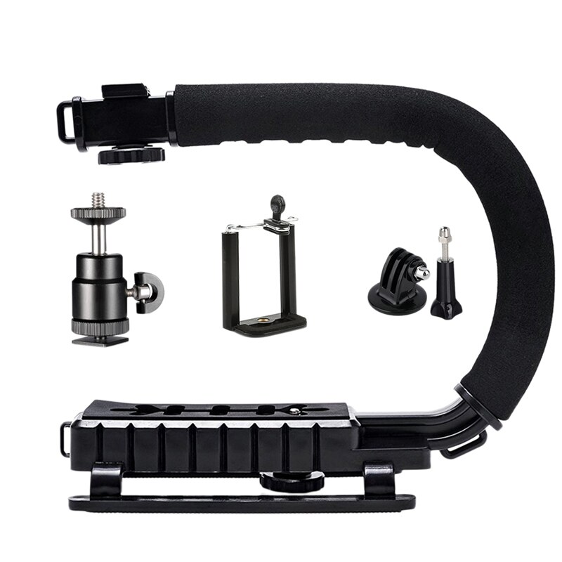 Stabilizer Holder,Photography Tripod Camera Steady Mount Hand Grip C Stabilize Holder for SLR Camera Handheld Stabilizer: Default Title