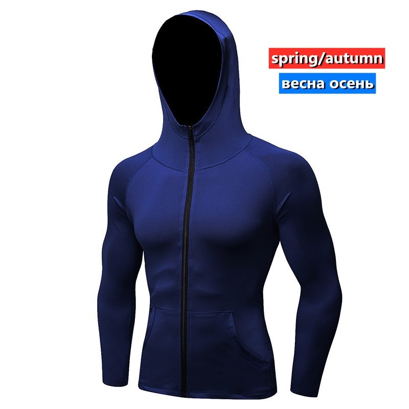 Miesten talvijuoksutakki pitkähihainen takki paita vetoketju urheilu rento huppari nopeasti kuivuva joogaharjoittelu fitness miesten topit xl xxl