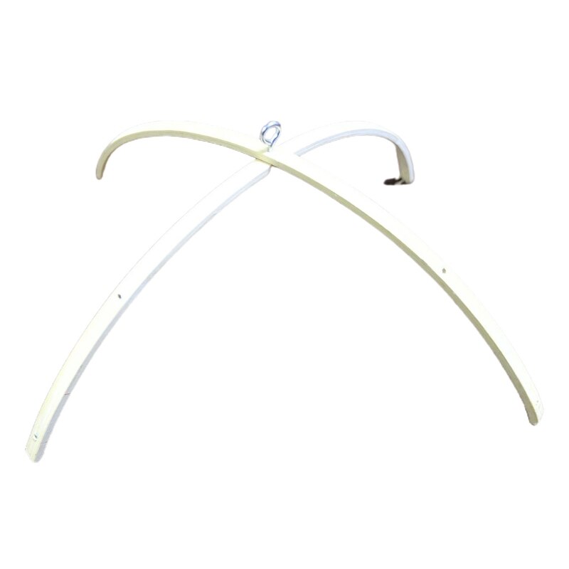 Colgador móvil de madera para cuna de bebé, marco de suspensión móvil, soporte móvil para bebé, campana de cuna de madera Natural: A
