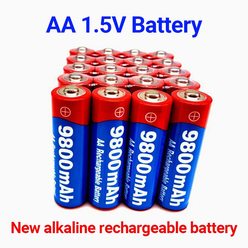 New2 ~ 20 Stks/partij Aa Oplaadbare Batterij 9800Mah 1.5V Alkaline Oplaadbare Batery Voor Led Licht speelgoed Mp3