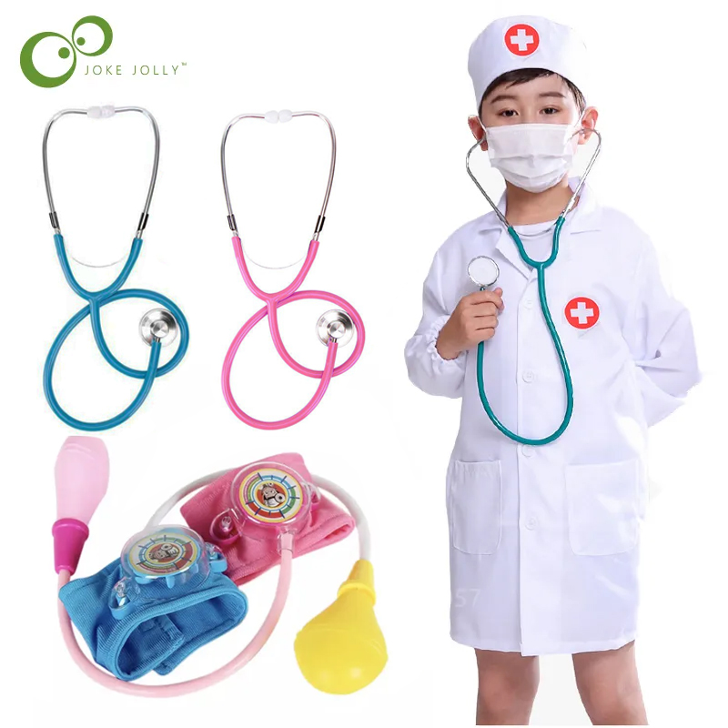 Simulation médecin infirmière travail enfants uniforme manteau croisé Costume d'halloween enfants Cosplay bébé jouets ensemble fantaisie fête d'anniversaire