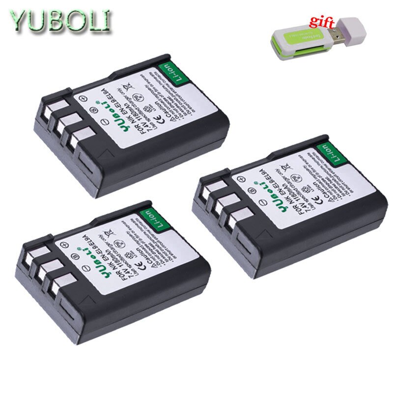 Bateria en -el9a en -el9 en el9 el9a enel 9a enel 9 batteri til nikon  d40 d40x d60 d3000 d5000 l15 kamera