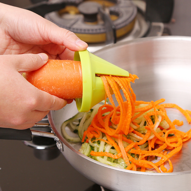 Keuken Gereedschap Trechter Model Spiral Slicer Groente Shred Apparaat Koken Salade Wortel Spiraal Cutter Keuken Accessoires Gadget