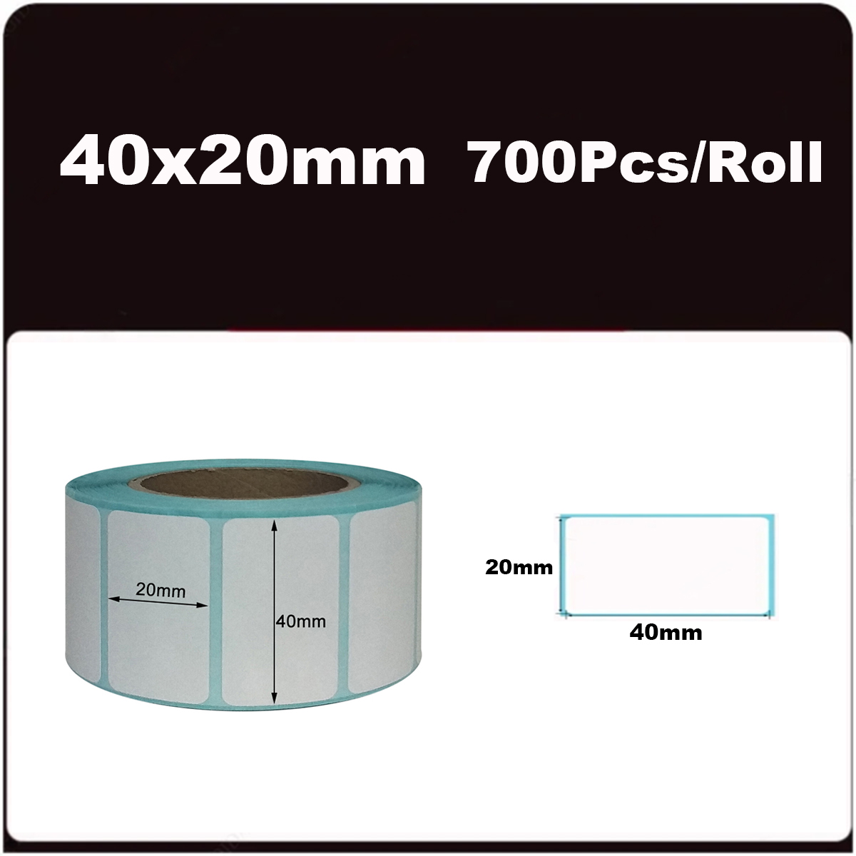 Thermal Labels 20/30/40/50 White Blank Thermal Printer Labels SKU Barcode Labels, Self-Adhesive Address Labels Stickers: light yellow