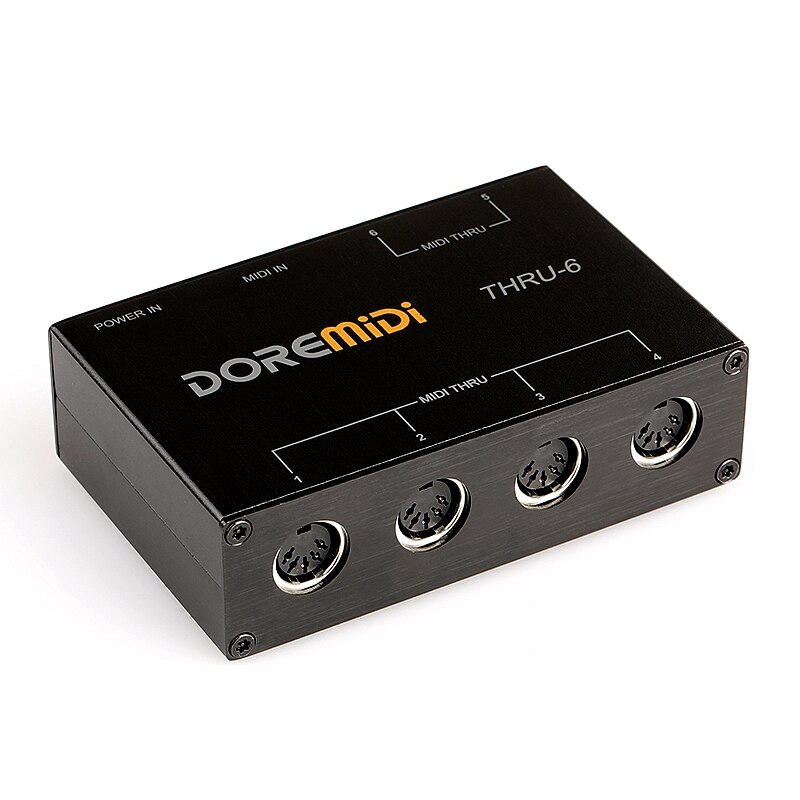 Doremidi Midi Thru 6 Thru Box Controller Midi Kabel Male Naar Male 5 Pin Din Plug