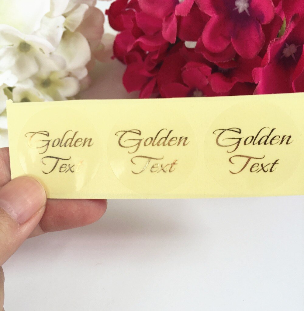 90 pcs 3 cm wedding decoration favors stickers personalise custom waterproof invitation envelops gold transparent seals
