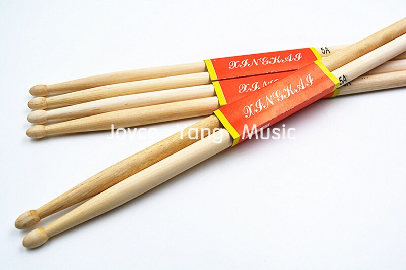 10Pair 5A Maple Wood Lightweight Endearing Music Oval Tip Drumsticks Drum Sticks