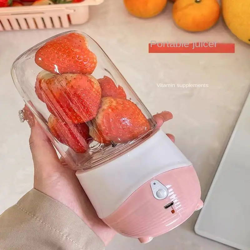 Draagbare blender USB oplaadbare mini-sapcentrifuge Blender Huishoudelijke mixermachine voor sappen Shakes en smoothies Sapcentrifuge
