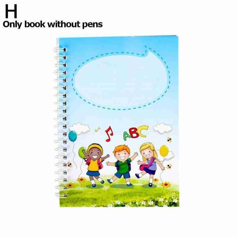 Writing Stickers Groove Copybook Preschool Kindergarten Letter Practice Hard Pen Set Calligraphic Copybook Handwritin H4X0: H