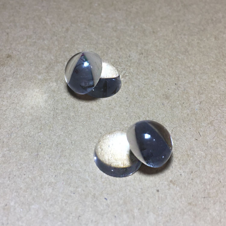 Optical Glass Plano-Convex Lens Lens Diameter 10MM Focal Length 9.67MM Half-ball Lens Concentrating LED Mirror