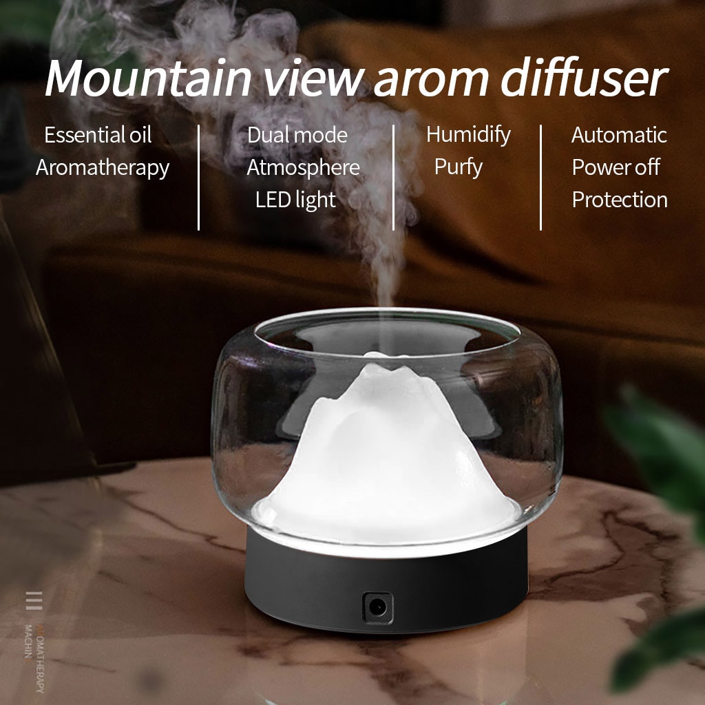 Vapeur de diffuseur d'arome d'épurateur d'humidificateur d'air d'usb 400ml pour la brume ultrasonique de diffuseur d'aromathérapie à la maison font avec la lampe de couleur de Led: Gray
