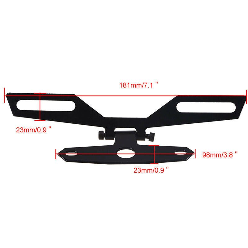 Motorfiets Flip Up Kenteken Eliminator Beugel Verstelbare Achterlicht Houder NJ88