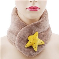 Nuovi Bambini Della Sciarpa per L'inverno Ragazzo E Ragazze Sciarpe Del bambino Del Fumetto Della Peluche Della Sciarpa Confortevole Scaldini Del Collo di Buon Regalo Di Natale: marrone