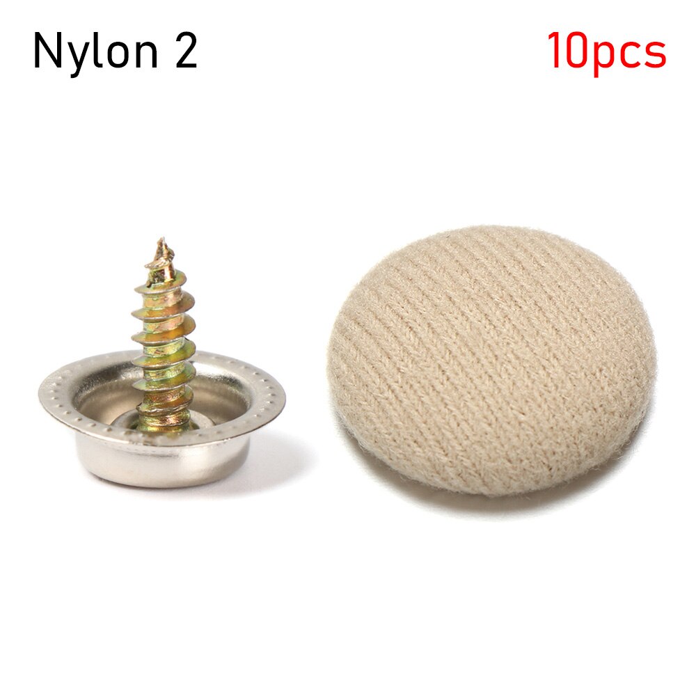 10Pcs Universele Auto Dak Reparatie Gespen Auto Interieur Plafond Doek Schroef Cap Headliner Klinknagels Retainer Automotive Care: nylon 2