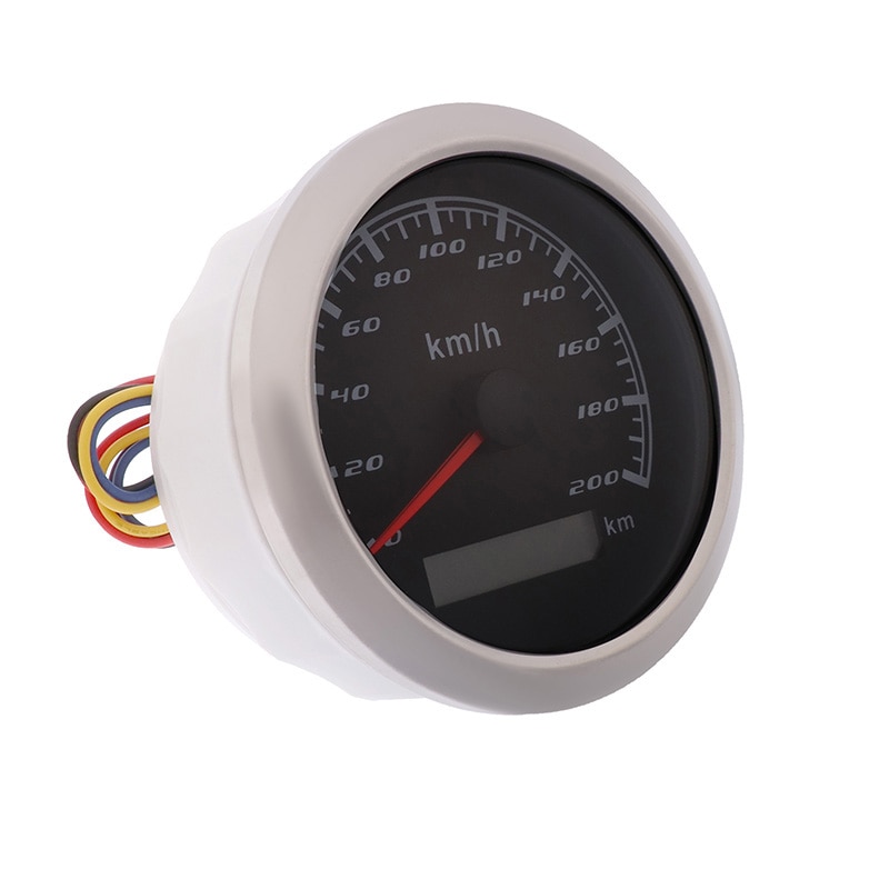 200 km/h Digital Speedometer Gauge 85MM Speed Odometer Without GPS Antenna for Marine Boat Car ATV Truck 12V/24V