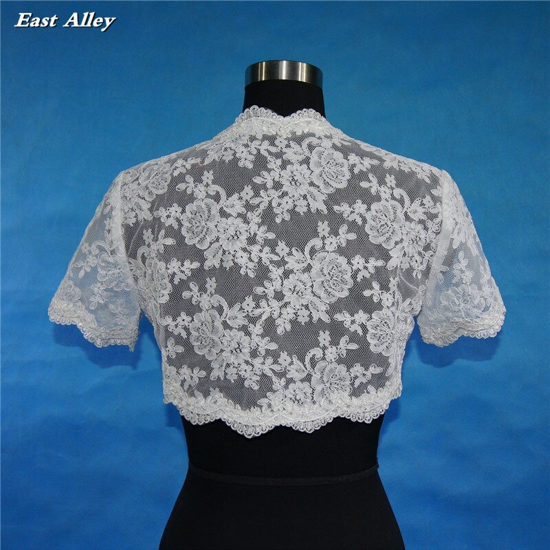 Neue SPITZE Hochzeit Jacke/Bolero Braut Kleid Zubehör Lagerbier Weiß/Elfenbein