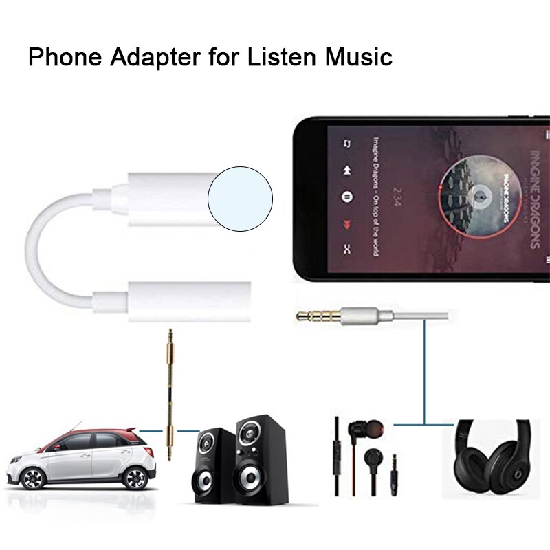 Accessory on ios 11 12 13 Headphone Adapter For iPhone 7 6 8 11 X Earphone AUX Adaptador To 3.5mm Jack Female Male Conveter