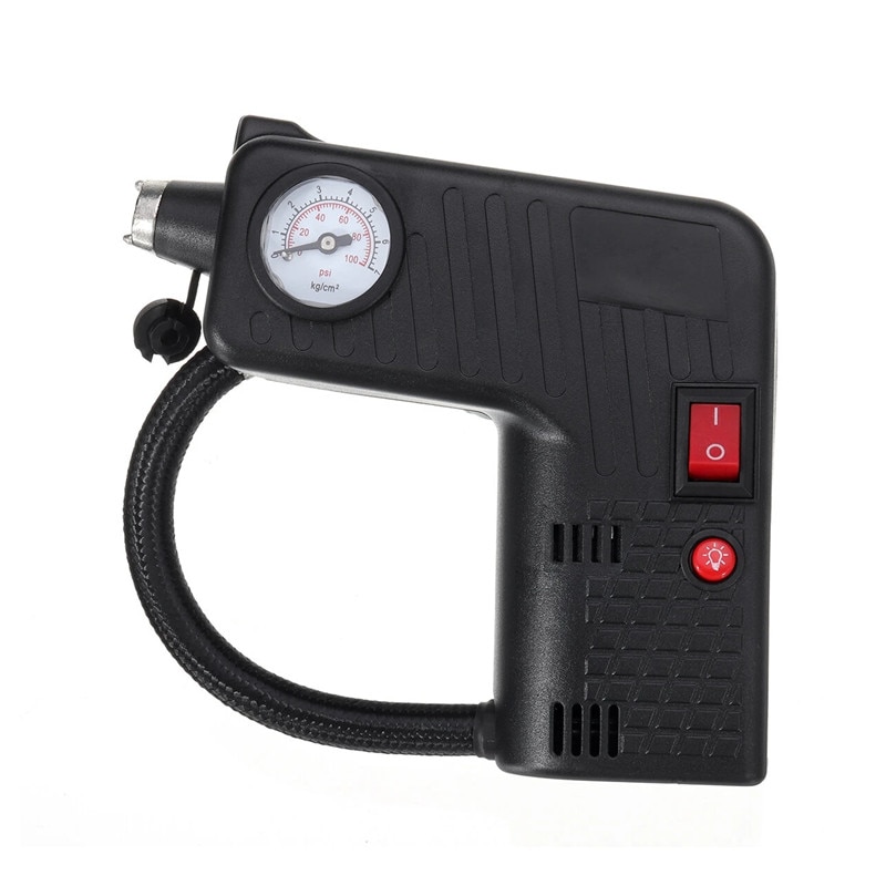 12v luftkompressor motorcykel luftpumpe led sikkerhedshammer kompressor til motorcykel elektrisk auto bilcykel