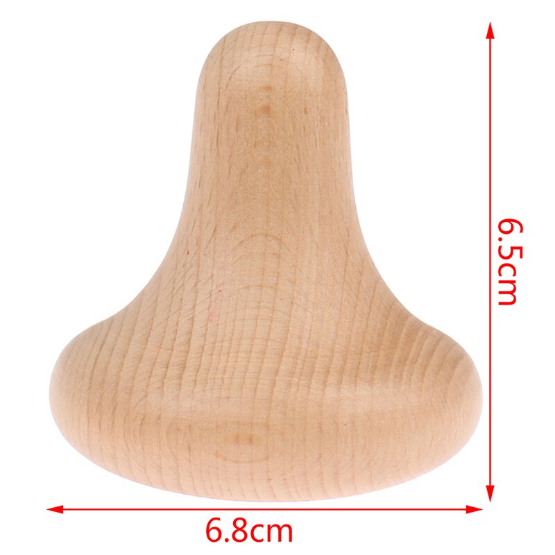 1pc houten traditionele reflexologie hand- en voetmassage-instrumenten, paddenstoelvormig massage-apparaat, drukpunt voor thuiskantoor: Clhb 0441- maat