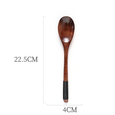 Portable Tableware Vintage Japanese Wood Chopsticks Spoon Fork Travel Dinnerware Suit Environmental Travel Wooden Cutlery Set: B 1Pc