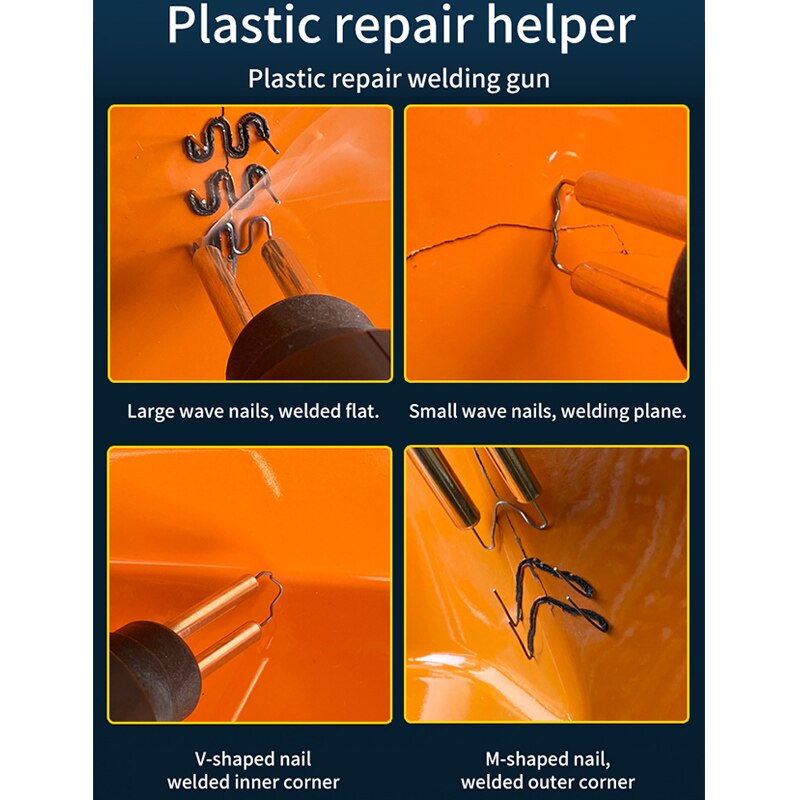 PVC Car Bumper Repairing Machine 70W 4 Types Welding Wire Welding Tool Staplers Plastics Welders Garage Tool